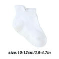 thumbnail image 1 of 6 Pcs Bas pour Enfants avec Bonne Élasticité Confortables à Porter Style Simple Bonne Fabrication Blanc 10-12, 1 of 6
