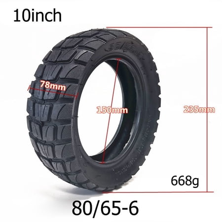 Wofarmy 10 Inch 80/65-6 Inner Tube or Outer Tire for Electric Scooter Wear-Resistant Rubber Outer Tire
