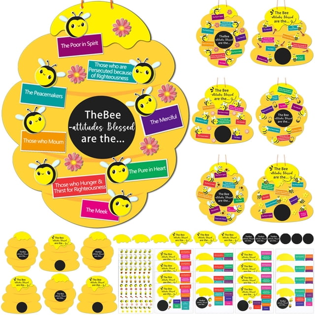 Kit de manualidades Memorywuu Christian Bible Bee Attitude para niños