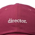 thumbnail image 2 of Dalix Director Embroidered Cotton Baseball Cap Adjustable Dad Hat Mens in Maroon, 2 of 5