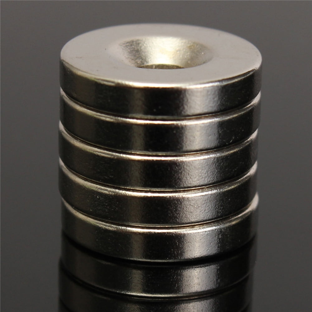 Neodymium Rare Earth Powerful Disc Magnet Countersunk N50 20mm x 3mm w/5 mm hole 