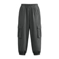 thumbnail image 3 of Yievot Cargo Pants for Women Elastic Waist Travel Trousers Loose Fit Summer Casual Jogger Pants with Multi Pockets, 3 of 4