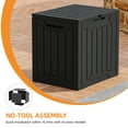 thumbnail image 4 of Uforic 31 Gallon Outdoor Deck Box, Weatherproof Resin, Lockable, Patio & Garden Storage, Black, 4 of 6