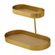 thumbnail image 3 of Organizador de tocador para baño, bandeja de tocador, estante de almacenamiento estable y resistente, soporte para cosméticos y perfumes para tocador. Almohadilla dorada y amarilla, 3 of 8