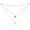 January, variant on Dainty Non Tarnish Gold Plated 925 Sterling Silver Crescent Moon Double Layered Choker Necklace for Women, Triple Layered Moonstone Necklaces June Birthday Gift for Women