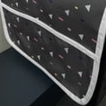 thumbnail image 3 of Geometric Microwave Oven Cover, Triangles Color Bands Memphis Abstract Creative Futuristic Graphic Art, Water Resistant Organizer with Pockets Kitchen, 36" x 12", Dark Taupe Multicolor, by Ambesonne, 3 of 4