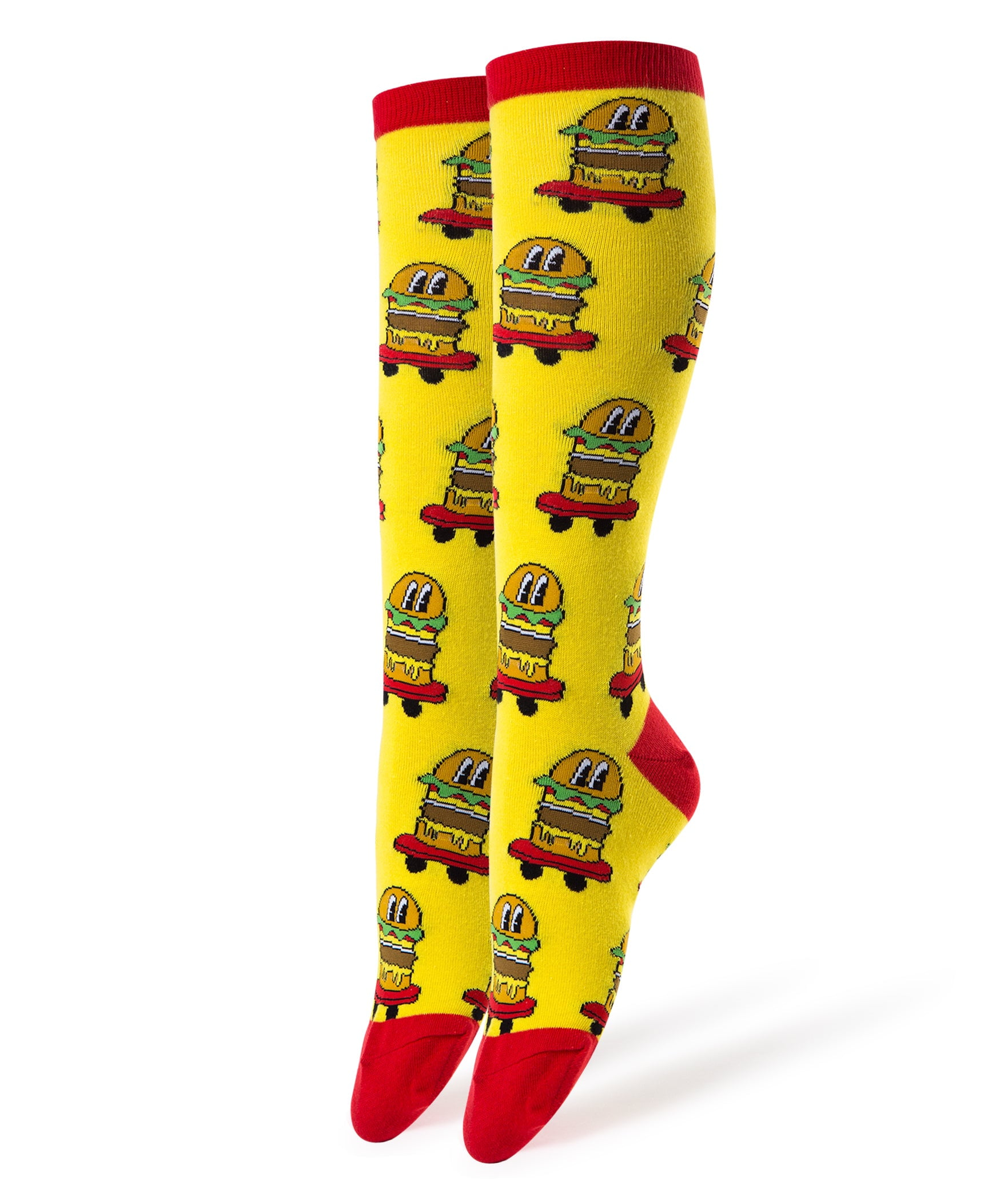 OoohYeah Womens Novelty Funny Knee High Socks, Colorful Cotton Socks