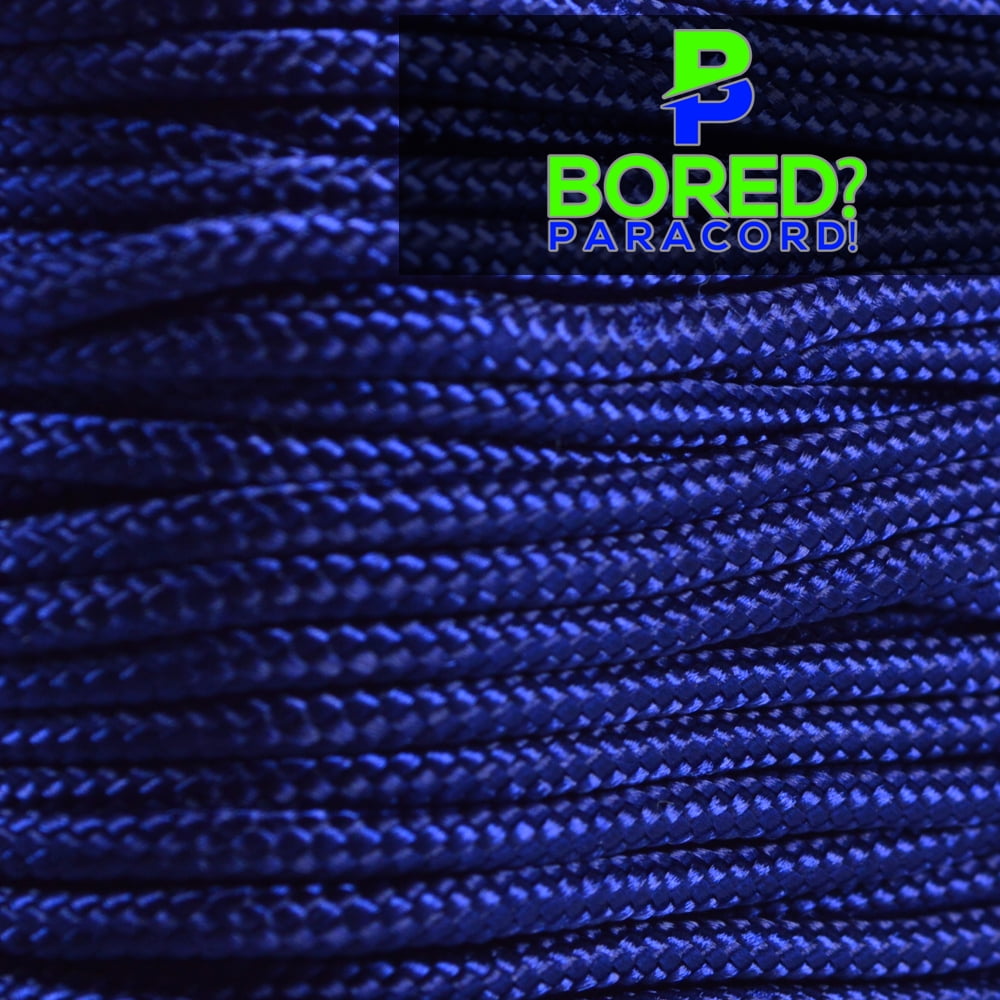 95 Cord Tensile Strength - Acid Midnight Blue - 1000 Foot Spool - Type 1 Thin Durable Strong Rope for Outdoor Survival Camping Hiking Lanyards Jewelry Necklace Bracelet Making