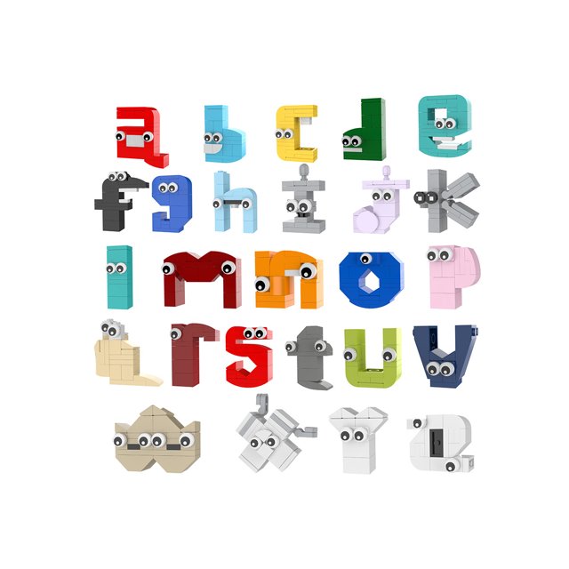 Juguetes educativos para la iluminación de los niños Educación infantil Bloques de construcción de letras Leyenda de letras