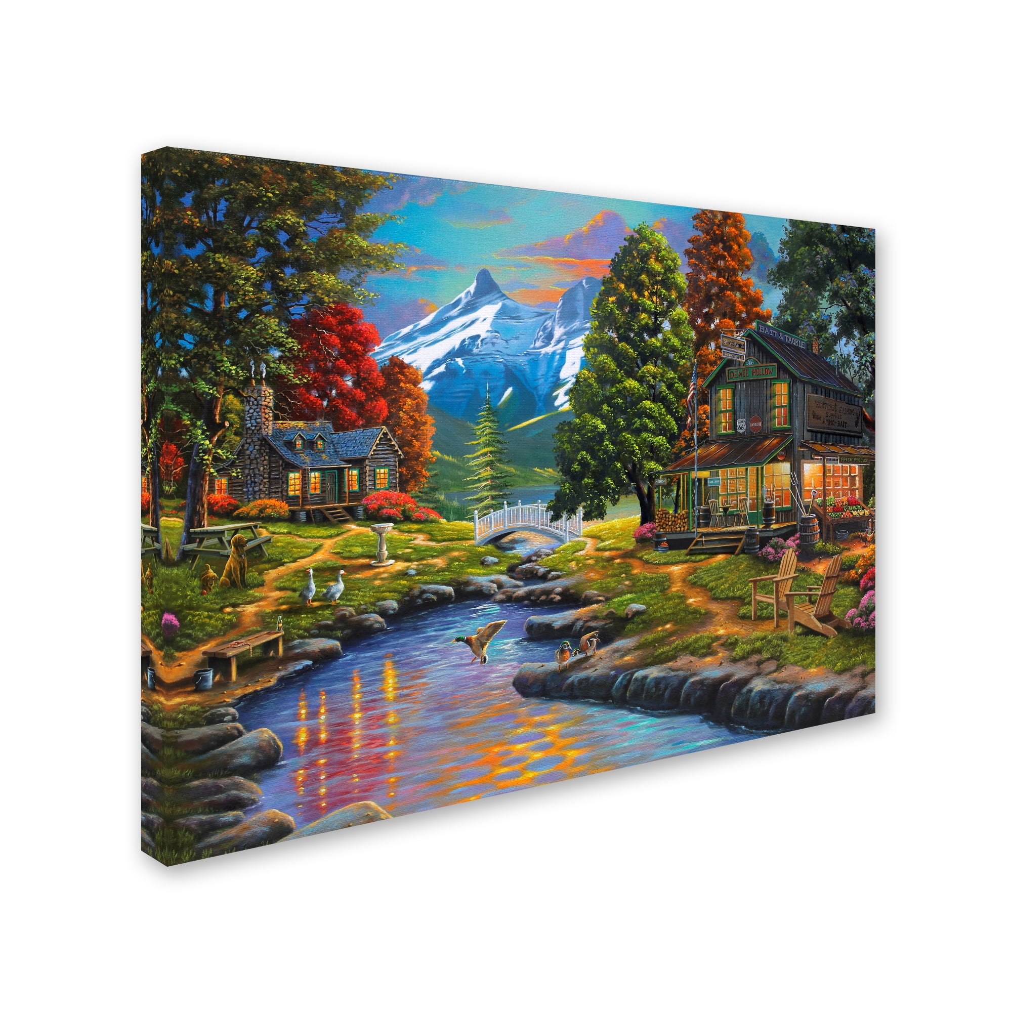 Trademark Fine Art 'Going to the Sun View' Canvas Art by Geno Peoples