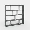 thumbnail image 6 of Ada Home Decor Hobdi 4 Tier Open Shelf Cube Modern Bookcase, Anthracite/White, 6 of 7