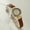 Brown Single Watch, variant on 2025 Women's Candy Color Thin Belt Simple Fashion Student Quartz Watch
