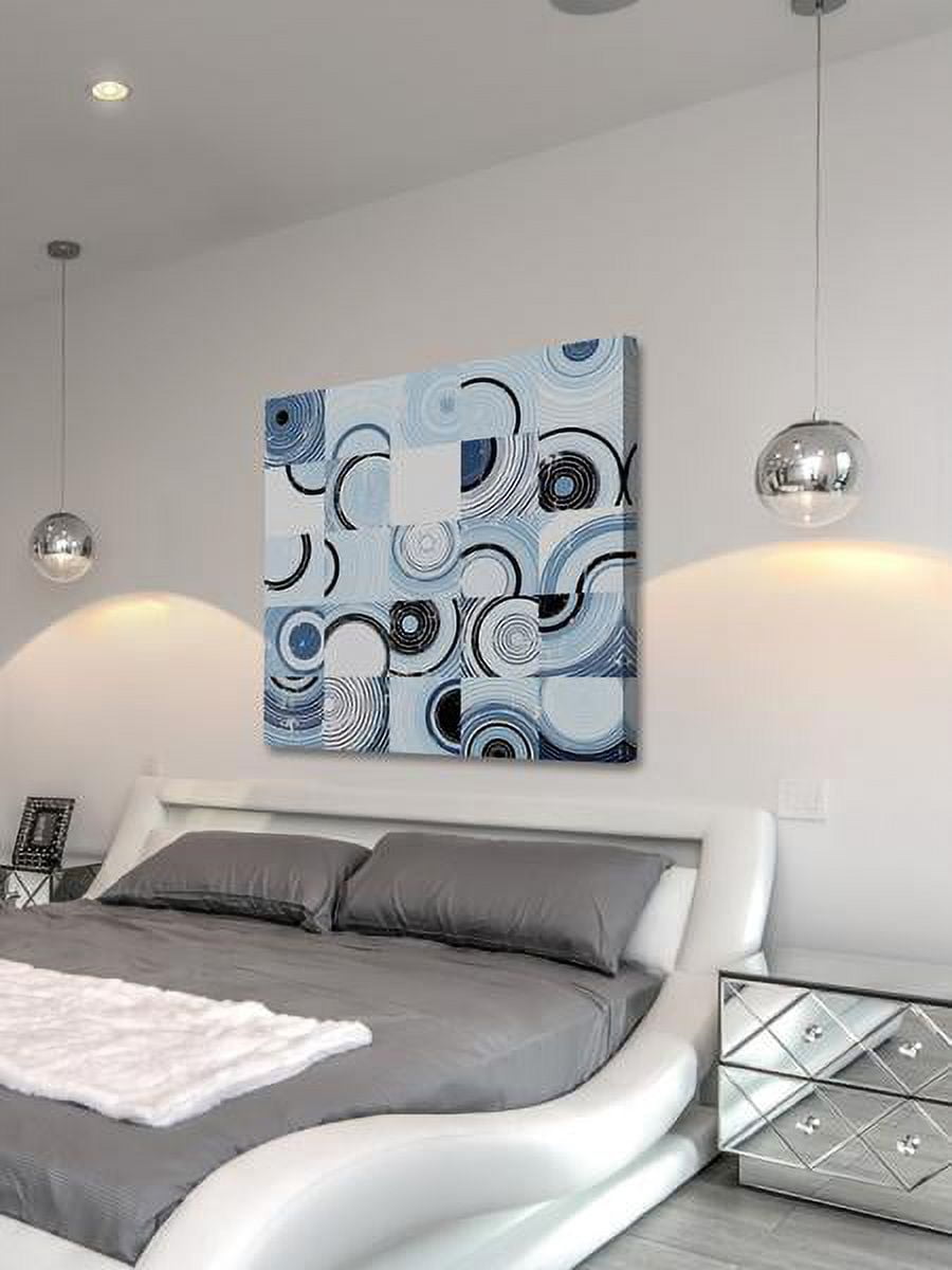 "Swirl Puzzle" Painting Print on Wrapped Canvas
