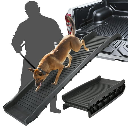 61'' Bi-fold Pet Ramp Portable Lightweight Dog and Cat Ramp, Great for Cars, Trucks and