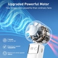 thumbnail image 2 of Turboventilador portátil YOSHENMO Plegable Mini 20H Runtime, 2 of 7