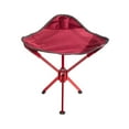 thumbnail image 1 of S SERENABLE Tabouret de Camping Siège Portable Pliable Petite Chaise pour Jardinage Concert Plage Rouge, 1 of 9