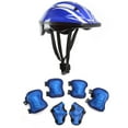 thumbnail image 2 of Juego de 7 cascos de bicicleta para niños, rodilleras, coderas y muñequeras, equipo de protección ajustable para ciclismo y patinaje al aire libre., 2 of 11