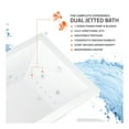 thumbnail image 6 of Alexandria 85 in. x 67 in. Corner Air and Whirlpool Jetted Bathtub with Right Drain in White, 6 of 10
