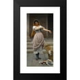 thumbnail image 2 of Eugen von Blaas 14x24 Black Modern Framed Museum Art Print Titled - The Laundress (1899), 2 of 5