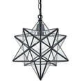 thumbnail image 1 of Modern Moravian Star Pendant Light Clear Glass Shade, 16 Inches, 1 of 6