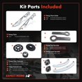 thumbnail image 2 of A-Premium Engine Timing Chain Kit W/Tensioner & Guide [fits SOHC, 8Cyl 4.6L] Compatible with Ford E-150 Econoline, Expedition, Mustang, Thunderbird & Lincoln Town Car & Mercury Cougar, Grand Marquis, 2 of 9