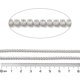 thumbnail image 3 of Iron Rhinestone Glass Cup Chain with Spool Crystal 2x2~2.5x2mm about 16.40 Feet(5m)/Roll, 3 of 3