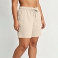 thumbnail image 4 of Guluxicc Women's Lounge Shorts with Pockets Elastic Waist Drawstring Summer Casual Short Trousers for Everyday Wear, 4 of 8