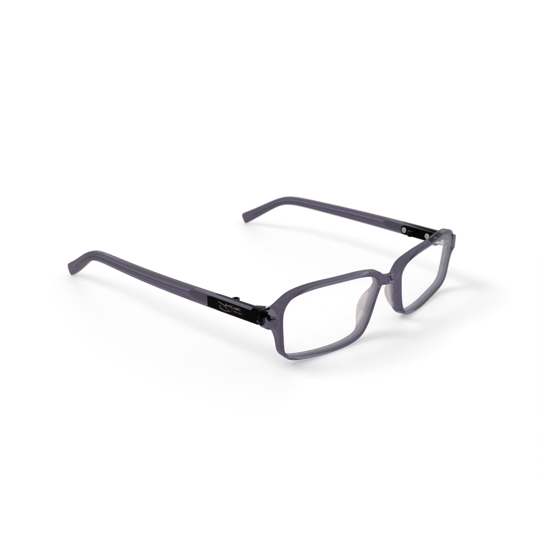 Art-Craft Optical 484 AM Prescription Safety Glasses, Grey Smoke, OSHA Compliant ANSI Z87.1