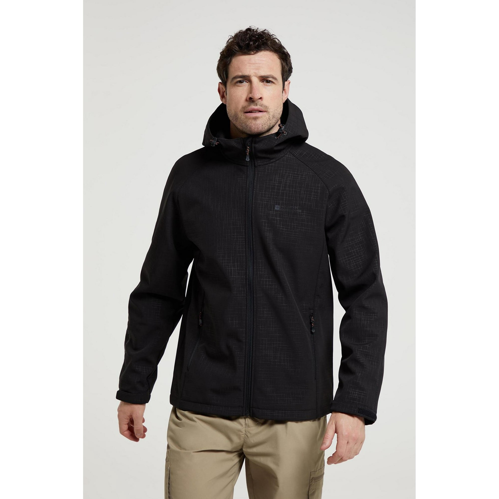 Mountain Warehouse Mens Exodus Printed Softshell Jacket Windproof Outdoor Coat Walmart