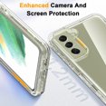 thumbnail image 4 of Funda transparente KIOMY para Samsung Galaxy S21 FE 5G con 2 protectores de pantalla, 4 of 7