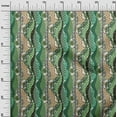 thumbnail image 3 of oneOone Viscose Jersey Green Fabric Floral Sewing Craft Projects Fabric Prints By Yard 60 Inch Wide, 3 of 5