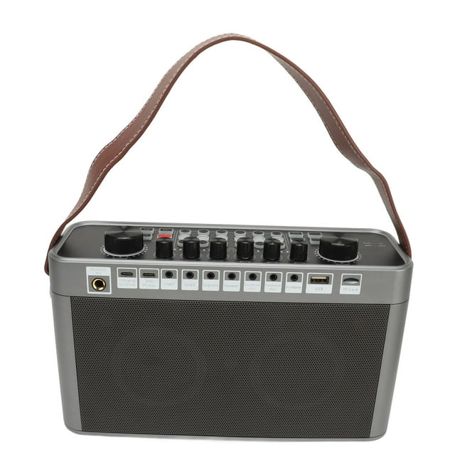 Singing Machine, Iron Mesh Plastic Portable Karaoke Machine for Outdoor