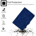 thumbnail image 3 of Allytech Smart Case for Fire HD 10(11th Gen 2021), Fire HD 10 Plus Cover 2021, Vegan PU Leather Anti-Shock Multi-Angle Stand Back Shell Auto Wake Sleep Wallet Case for Fire HD 10.1 inch 2021, Blue, 3 of 7