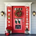 thumbnail image 6 of Uutvery 2 Pack Merry Christmas Hanging Banner,Christmas Couplet Door Curtain Banner,Christmas Decoration Outdoor Indoor Yard Front Porch,Hanging Reusable Xmas Door Covers for New Year Decor, 6 of 6