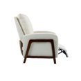 thumbnail image 5 of Adjustable Recliner Chair with Footrest & High Backrest, Linen Accent Chair with Cushion & Solid Wood Legs, Wooden Armchair for Living Room, Bedroom, Office, Lunge Room, Nursery & Studio, Beige, 5 of 7