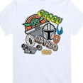 thumbnail image 3 of Star Wars - Mando Grogu Stickers - Youth Boys Short Sleeve Graphic T-Shirt, 3 of 5