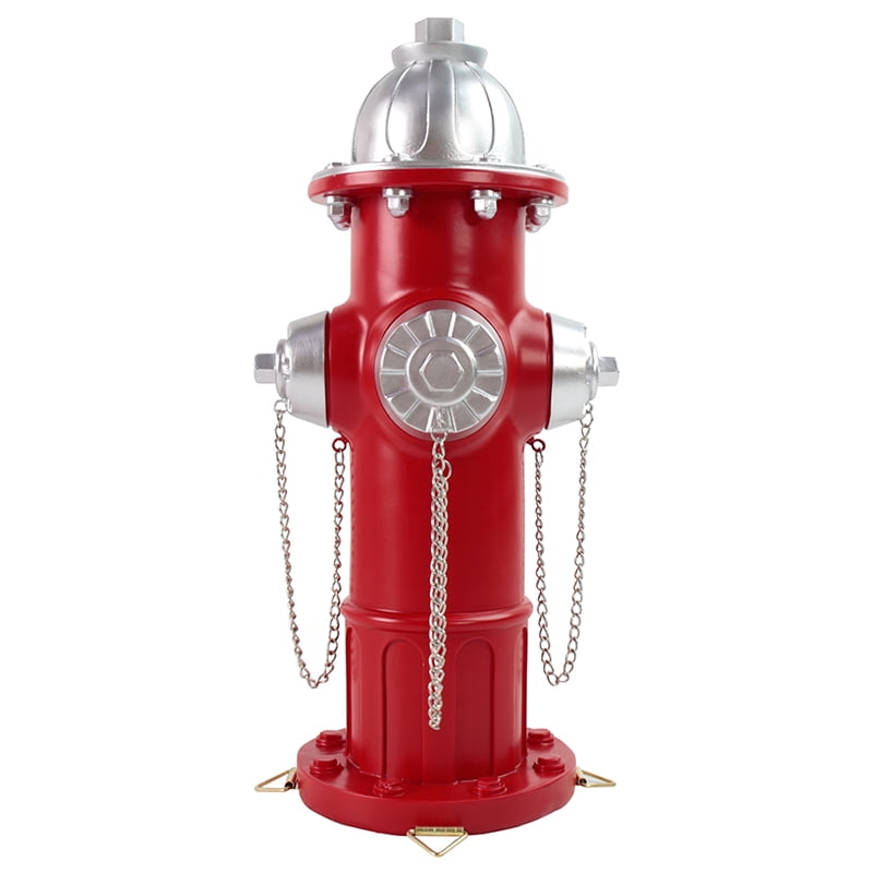 Fire Hydrant Pee Post for Dogs - Outdoor Backyard Play Equipment, Puppy Training Post, Garden Lawn Decor, Firefighter Gifts for Men