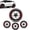 Red, variant on 4PCS 3D Tire Lettering Stickers, Waterproof Universal Wheel Sidewall Decals, Sport Lettering Wheel hub Stickers Decorative Stickers, Raised for SUV Sedan Truck Personality Décor