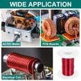 thumbnail image 5 of 28 AWG Magnet Wire, 2 oz Magnetic Coil Wire, 155C(311F), Red,White, 5 of 5