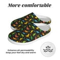 thumbnail image 6 of KLL Cartoon Dino Pattern Adult Unisex Cozy Slippers,Fuzzy Slip-on Slippers TPR Sole Slippers Comfort Plush Home Footwear for Indoor & Outdoor-35/36, 6 of 7