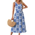thumbnail image 5 of Fantaslook Summer Dresses for Women Sleeveless Casual Long Dress Beach Vacation Sundresses with Pockets, 5 of 10