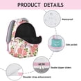 thumbnail image 3 of Boho Floral Print Students Backpack Durable and Adjustable School Bag with Artistic Sunflower and Daisy Pattern, Perfect for Student and Student, School and Travel, 3 of 5