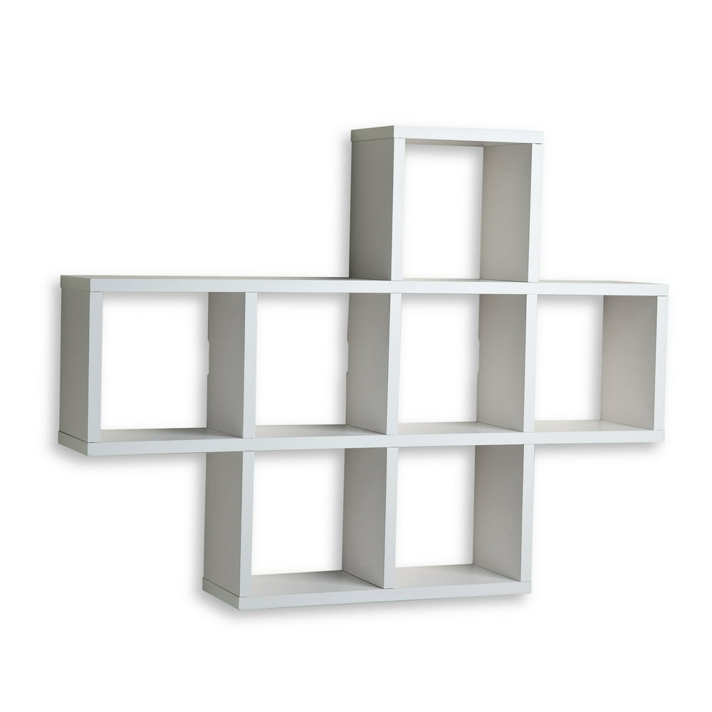 Danya B. Cubby Laminated White Veneer Shelving Unit