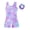 Colorful Butterfly, variant on Aideaone Girl Gymnastic Leotards with Hair Scrunchie Sparkle Dance Unitards for 4-12Years