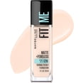 thumbnail image 1 of Base Maybelline Fit Me Matte + Porcelana transparente sin poros, 1 of 8