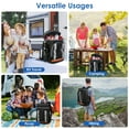 thumbnail image 6 of 36 Cans Leakproof Insulated Backpack Cooler 25L/6.6Gal Portable Cooler Bag for Camping Beach Hiking BBQ Lunch Gift for Men Women Gray, 6 of 12