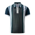 thumbnail image 3 of ZRBYWB Men's Classic Polo Shirt Male Leisure Short Sleeve Button Down Lapel Suit For Shirt Pocket Summer Fashion Solid Color Comfortable Top Mens Blouses Casual, 3 of 9