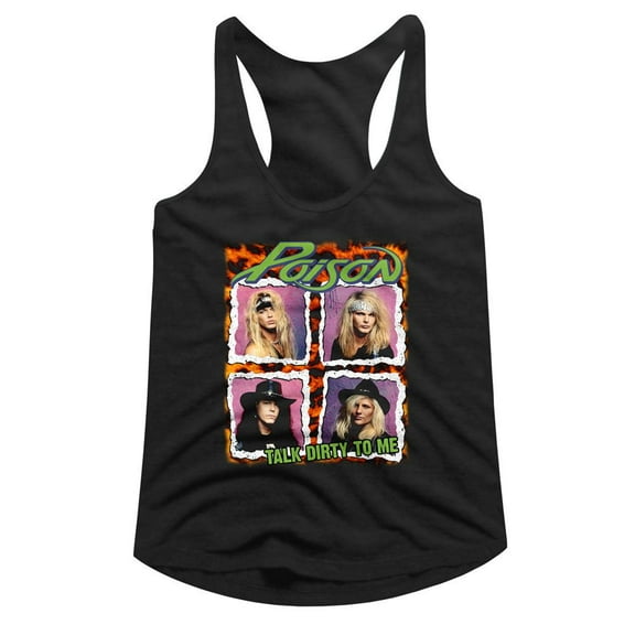 Poison Poison Squares Black Classic Women's Racerback Tank Top