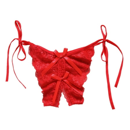 Xiaoxatg Sexy Panties for Women Women Lace Underwear Thongs Bikini Panties G String Thong Stretch Ladie Brief Underwear Thong plus Size Panties for Women 4x