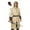 Khaki, variant on VZQI Men's Medieval Hooded Surcoat Renaissance Tabard Sleeveless Tunic Cloak, Viking LARP Assassin Halloween Cosplay Costume